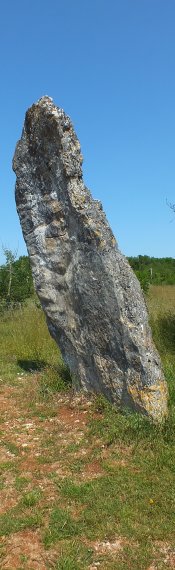 Menhir de Bélinac à Livernon dans le Lot - Auteur : Yann LESELLIER